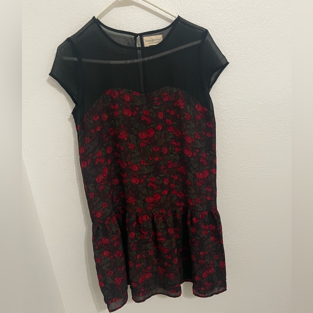 Ralph Lauren drop waist mini dress